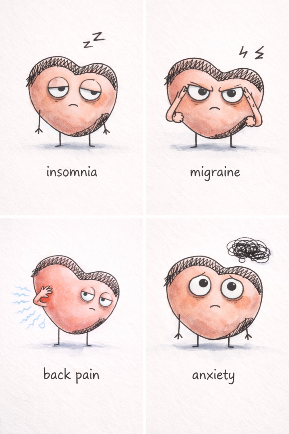 Insomnia, migraine, back pain, anxiety: areas people use Cricket for